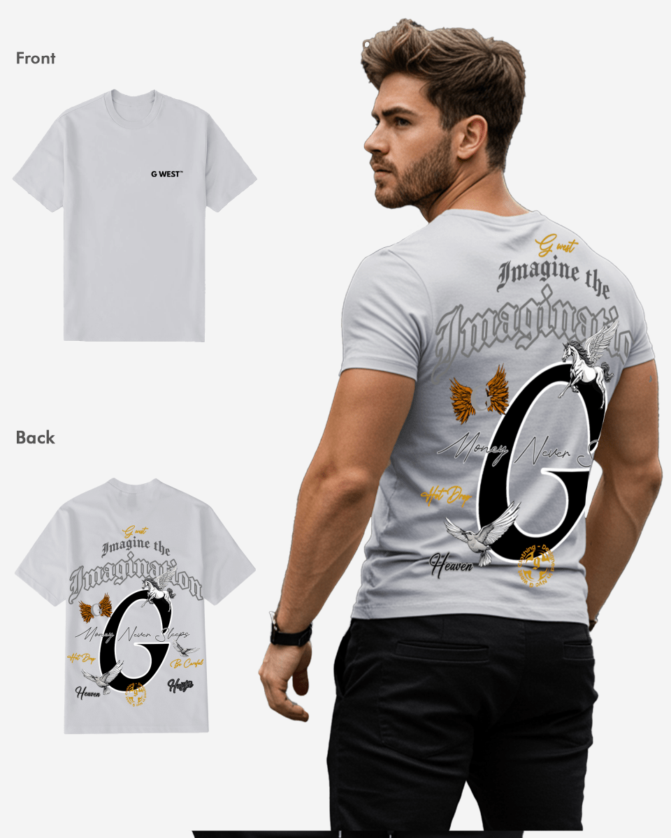 G West Regular Fit Money Never Sleeps T Shirt Mens