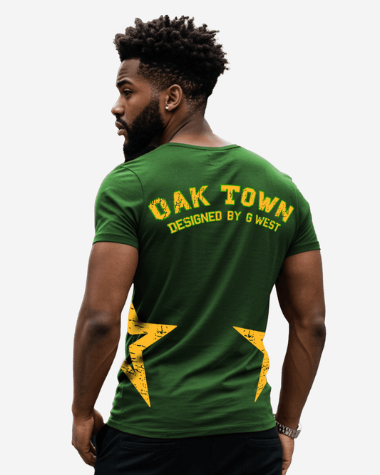 Camiseta verde Oak Town de corte regular para hombre G West