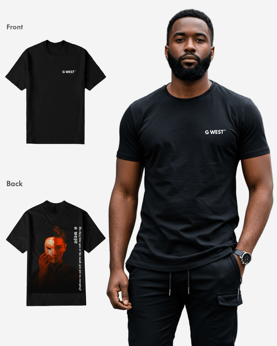 G West Mens Regular Fit Opera Mask T Shirt