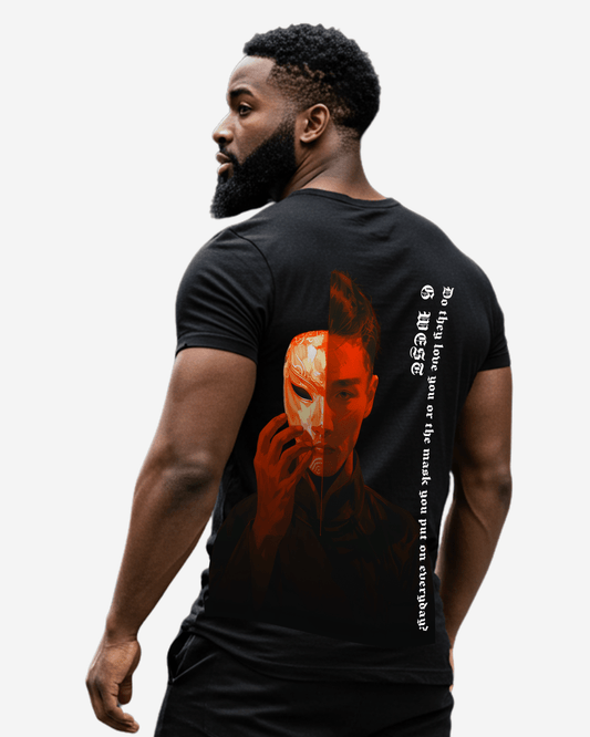 Camiseta de hombre G West de corte regular con máscara de ópera