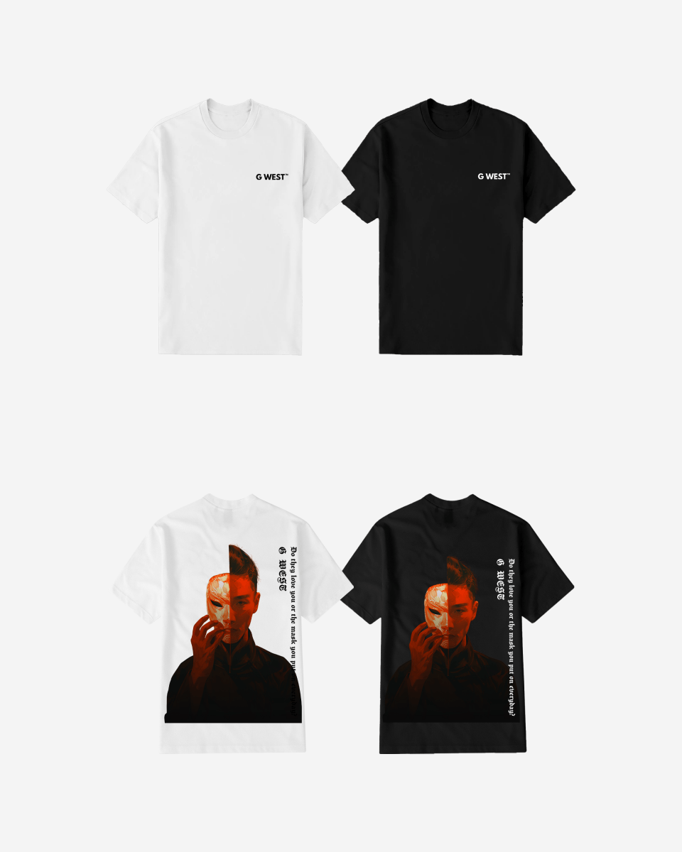 G West Mens Regular Fit Opera Mask T Shirt