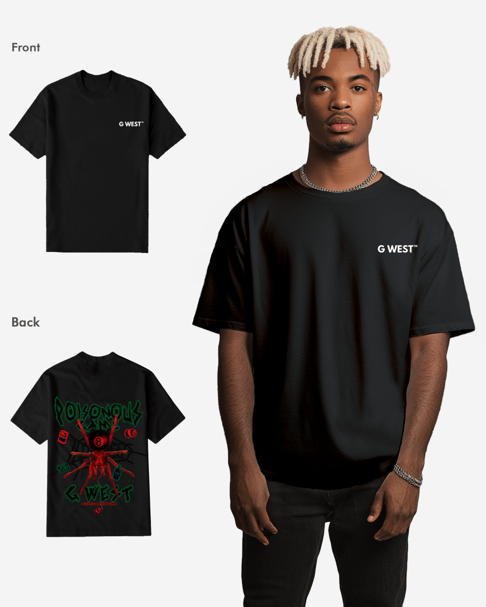 G West Mens Regular Fit Poison Game T Shirt