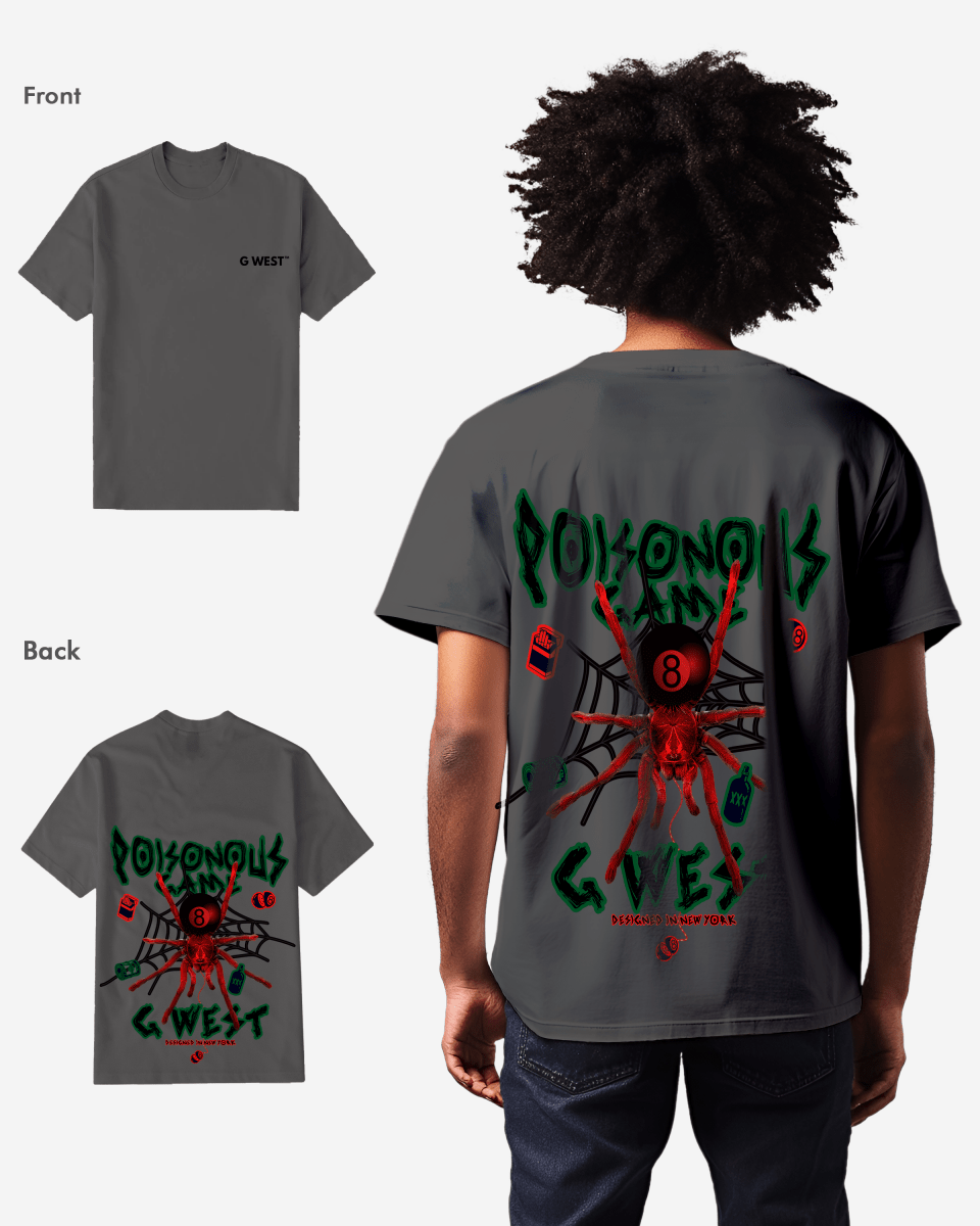 G West Mens Regular Fit Poison Game T Shirt