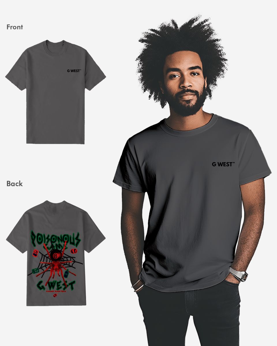 G West Mens Regular Fit Poison Game T Shirt