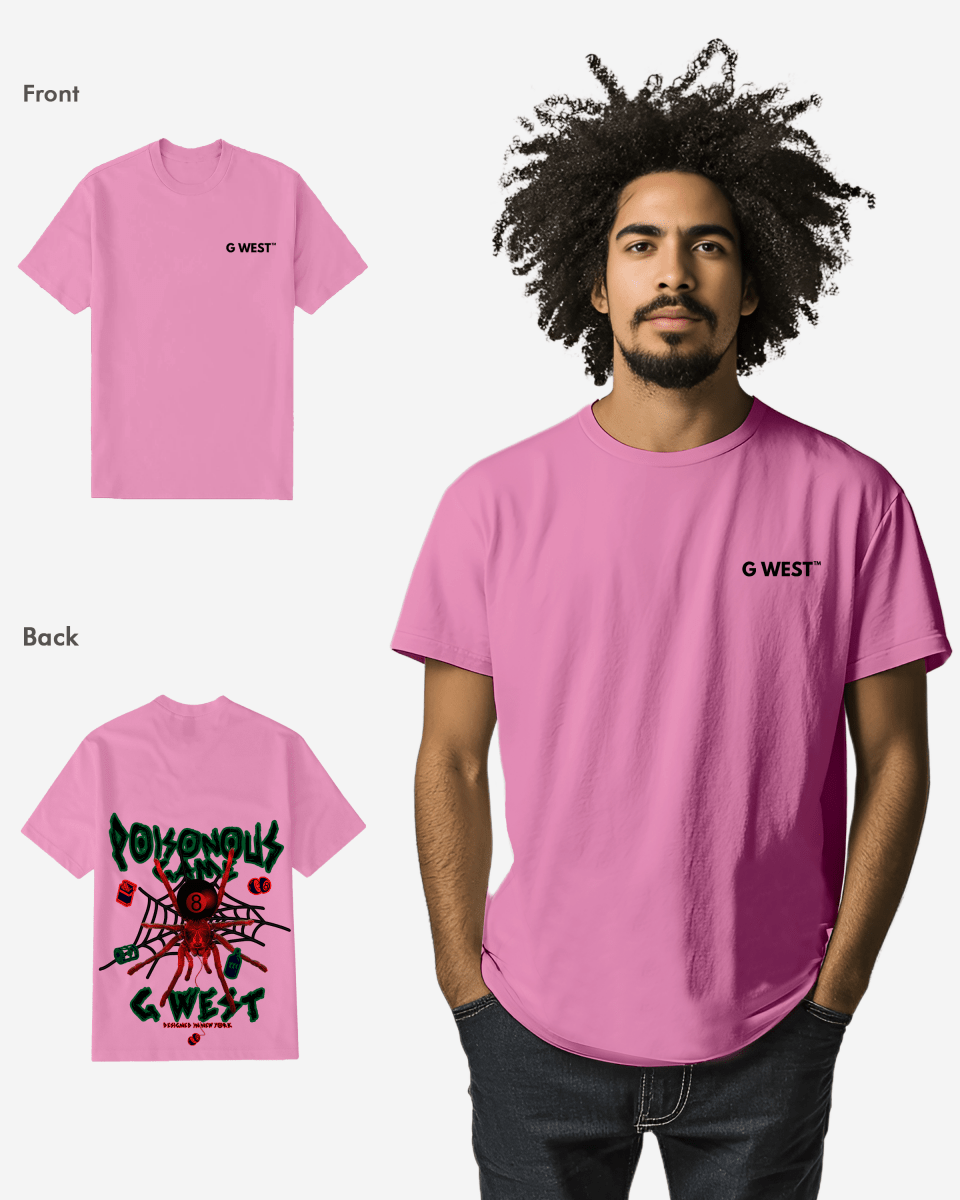 G West Mens Regular Fit Poison Game T Shirt