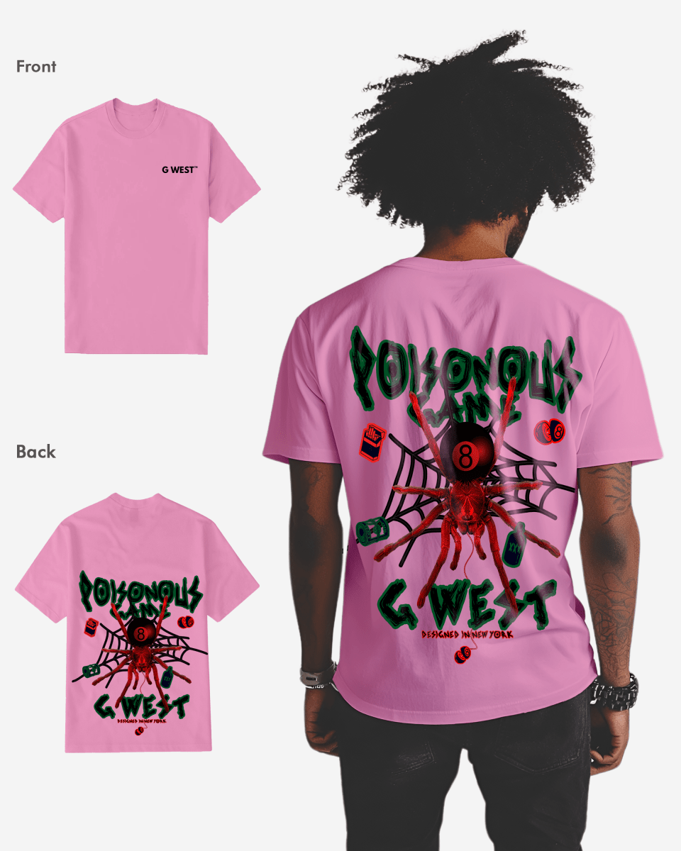 G West Mens Regular Fit Poison Game T Shirt