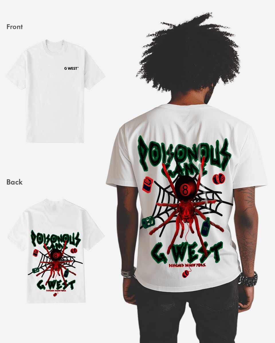 G West Mens Regular Fit Poison Game T Shirt