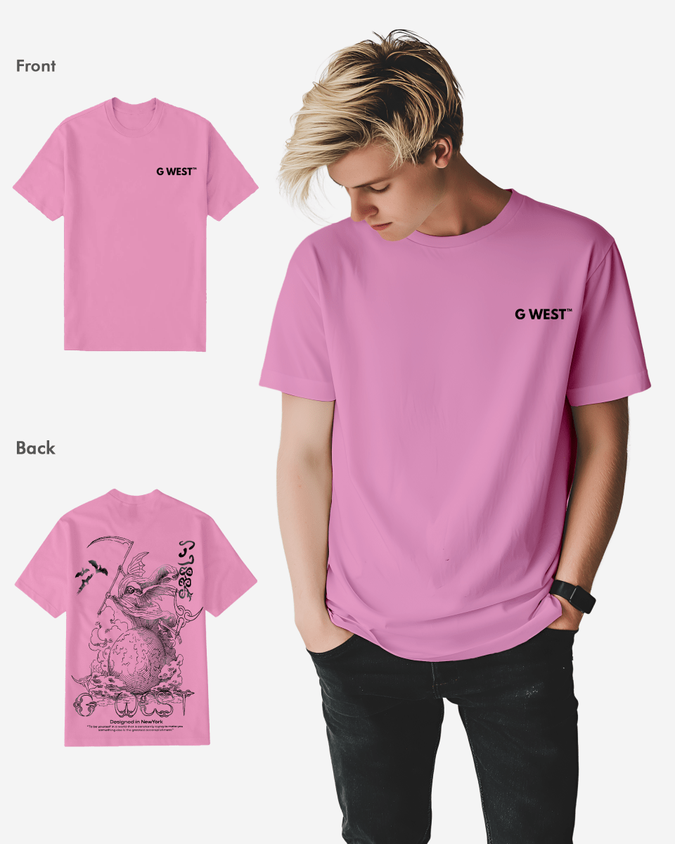 G West Mens Regular Fit Reaper World T-Shirt