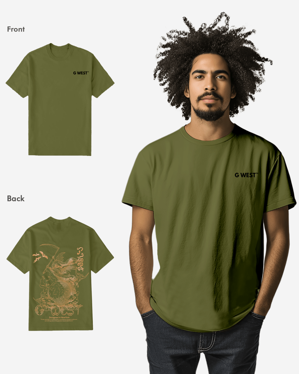 G West Mens Regular Fit Reaper World T-Shirt