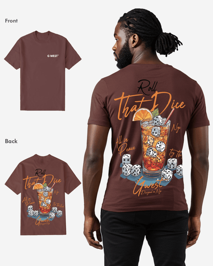 G West Mens Regular Fit Roll That Dice T Shirt