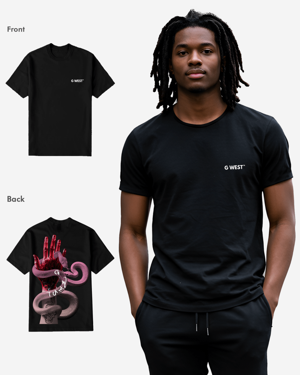 G West Mens Regular Fit Serpiente (Handshake) T Shirt