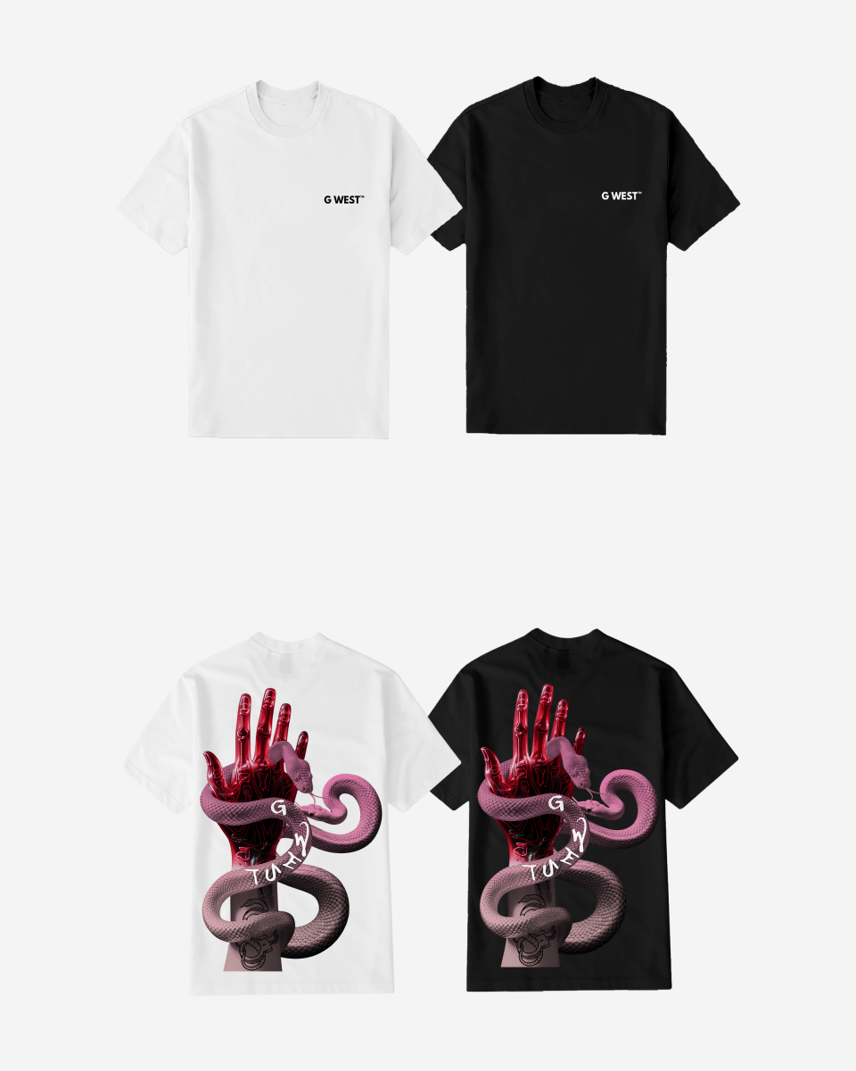 G West Mens Regular Fit Serpiente (Handshake) T Shirt