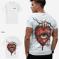 G West Mens Regular Fit Wire Heart T Shirt