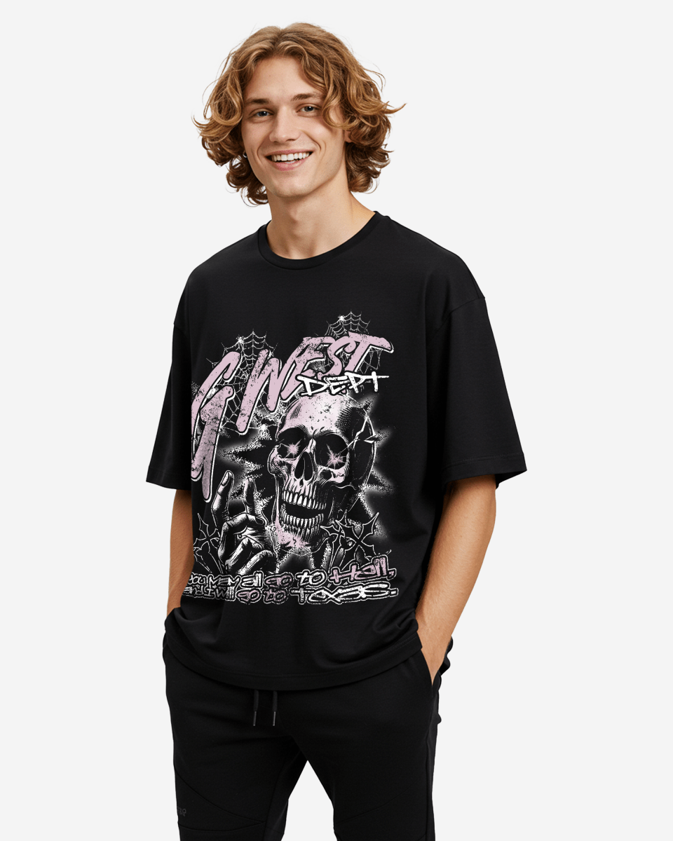 G West Rhinestone Hell in Pastels Oversized Tee