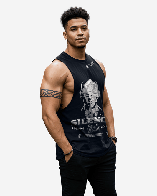 CAMISETAS DE TIRANTES PARA HOMBRE G WEST RHINESTONE SILENCE