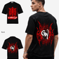 G West Rhinestone Skeleton Body Oversized T-Shirt Mens