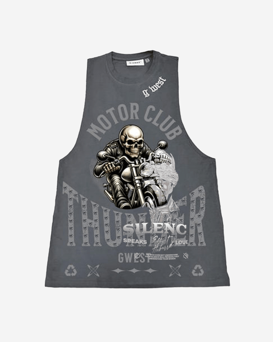 CAMISETAS DE TIRANTES PARA HOMBRE G WEST RHINESTONE THUNDER MOTOR CLUB