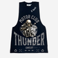 G WEST RHINESTONE THUNDER MOTOR CLUB MENS TANKS