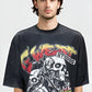 G WEST RHINSTONE SKULL TECH 3/4 SLEEVES MESH SHORT SET