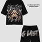G WEST RHINSTONE SPIDER 3.0 3/4 SLEEVES MESH SHORT SET