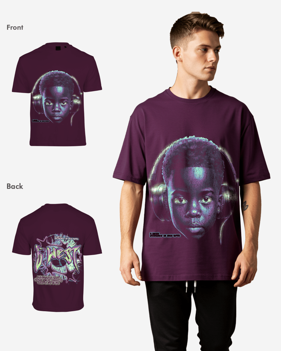 G West Mens Riding Solo Premium Oversized Tee