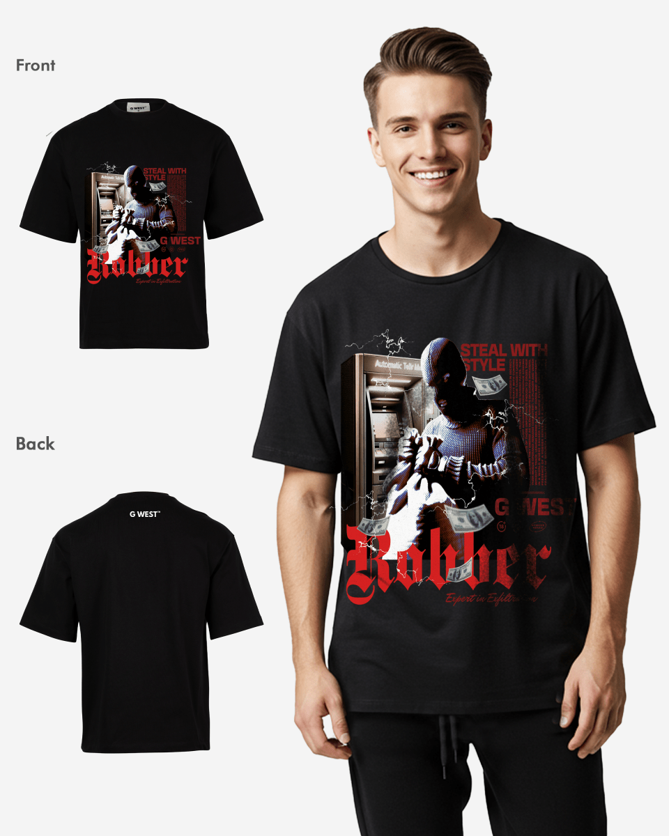 G WEST ROBBER OVERSIZED T-Shirt Mens