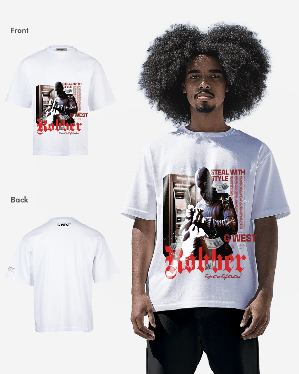 G WEST ROBBER OVERSIZED T-Shirt Mens