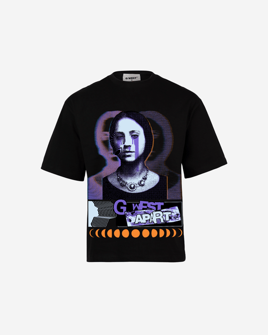 G WEST shadows weep Oversized T-Shirt Mens