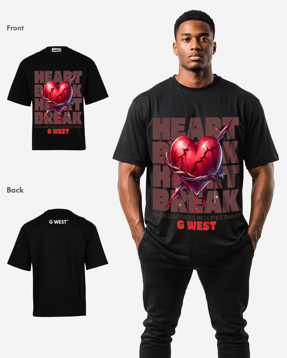 G WEST SHATTERED LOVE OVERSIZED T-Shirt Mens