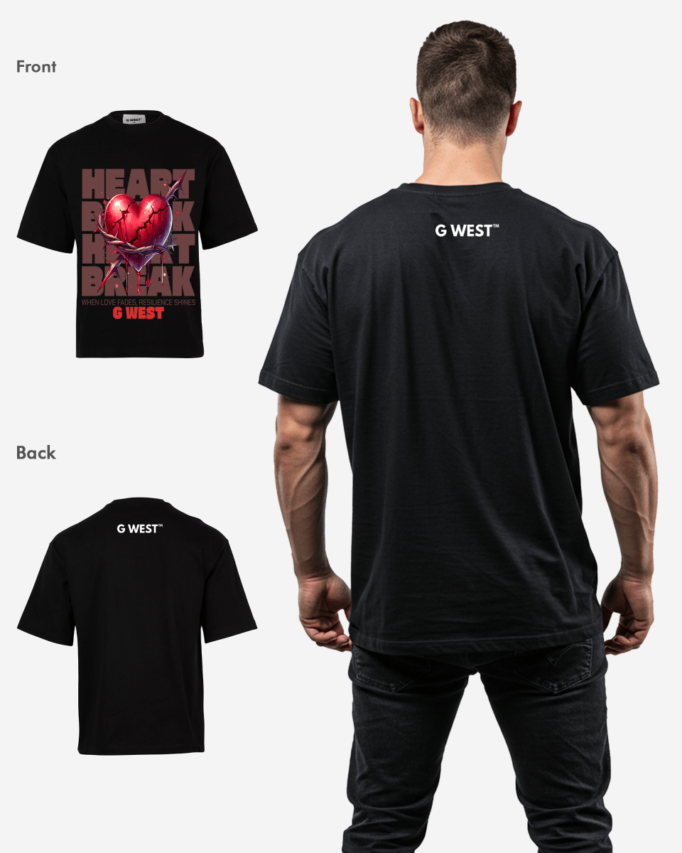 G WEST SHATTERED LOVE OVERSIZED T-Shirt Mens