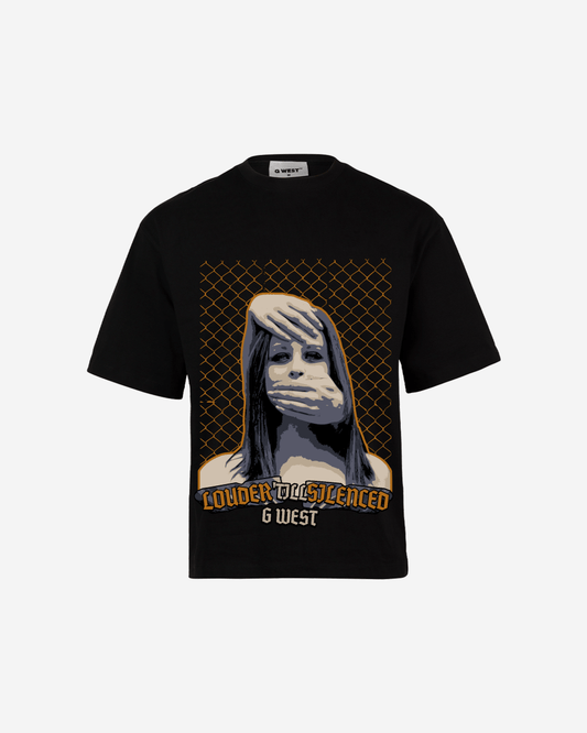 G WEST Silent Gaze Oversized T-Shirt Mens