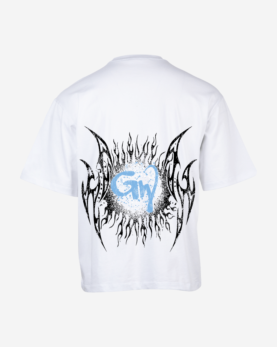 G West Rhinestone Skeleton Body Oversized T-Shirt Mens
