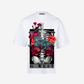 G WEST skeleton in bloom OVERSIZED T-Shirt Mens