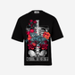 G WEST skeleton in bloom OVERSIZED T-Shirt Mens