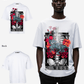 G WEST skeleton in bloom OVERSIZED T-Shirt Mens