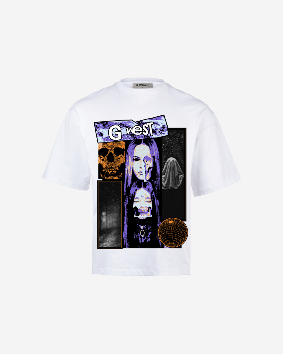 G West skull n shadows Oversized T-Shirt Mens