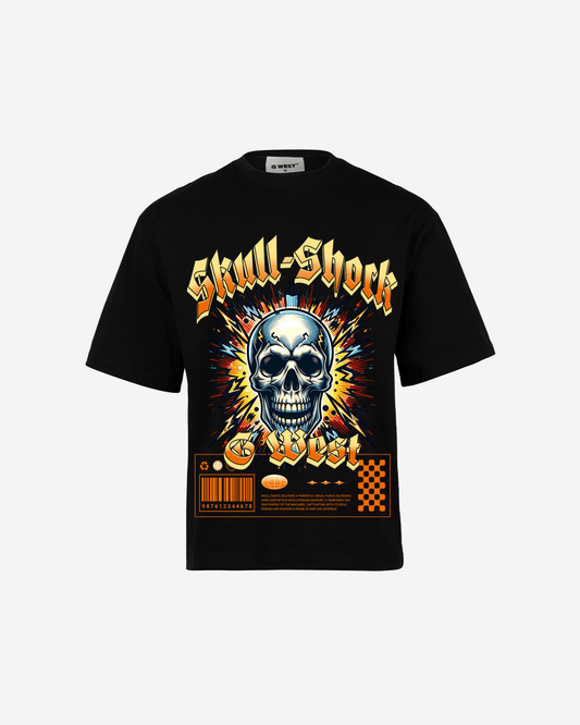 G WEST SKULL SHORK OVERSIZED T-Shirt Mens