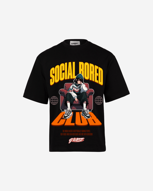 G WEST SOCIAL BORED OVERSIZED T-Shirt Mens