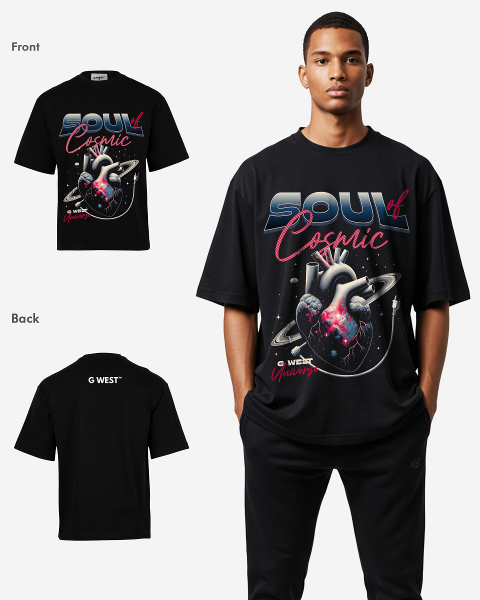 G WEST SOUL OF COSMIC OVERSIZED T-Shirt Mens