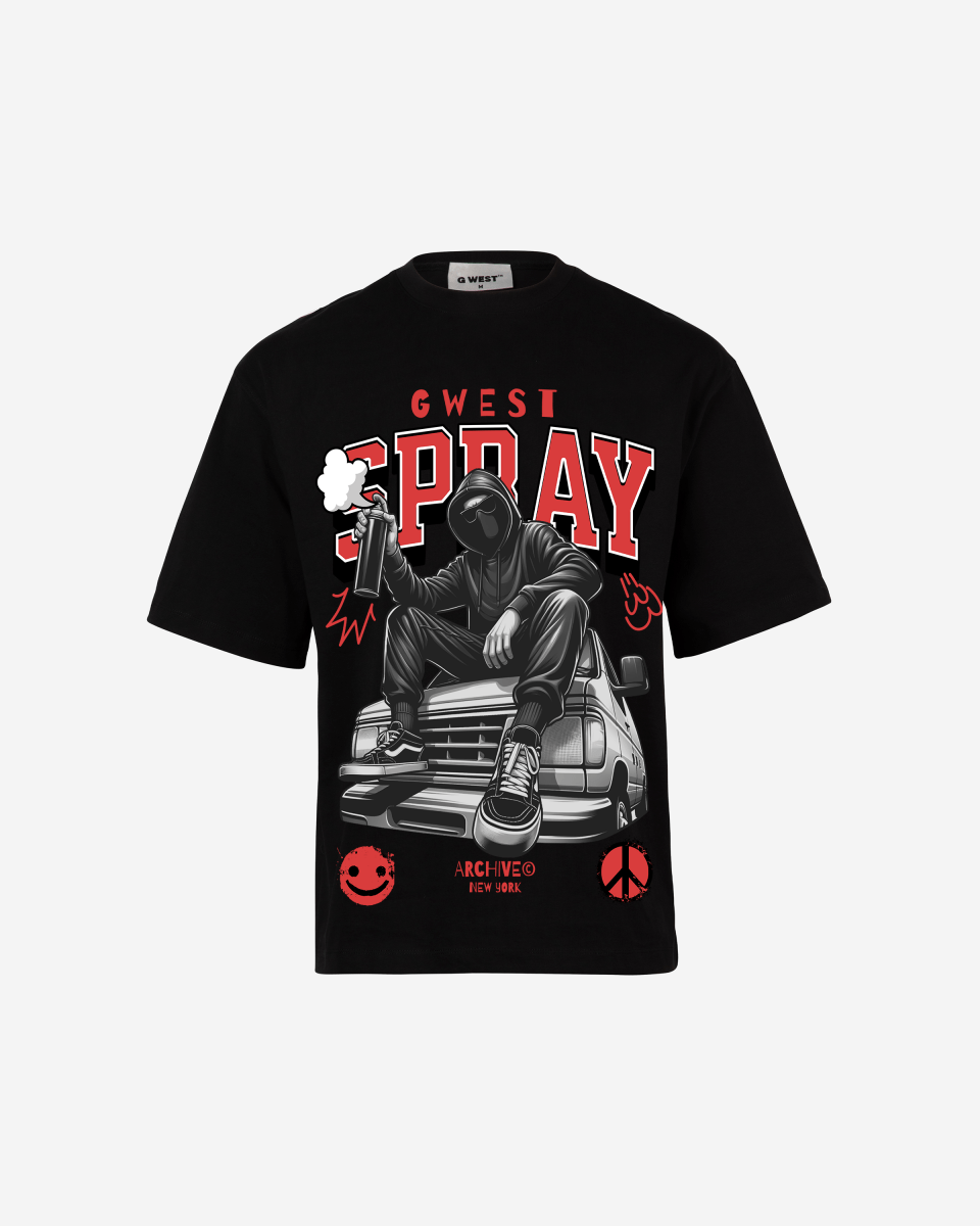 G West SPRAY OVERSIZED T-Shirt Mens