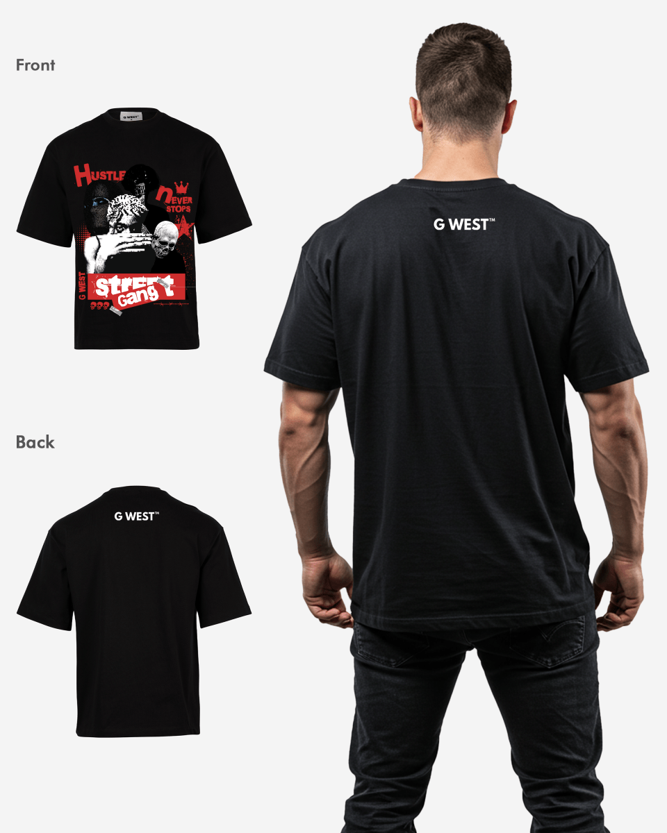 G WEST STREET GANG OVERSIZED T-Shirt Mens