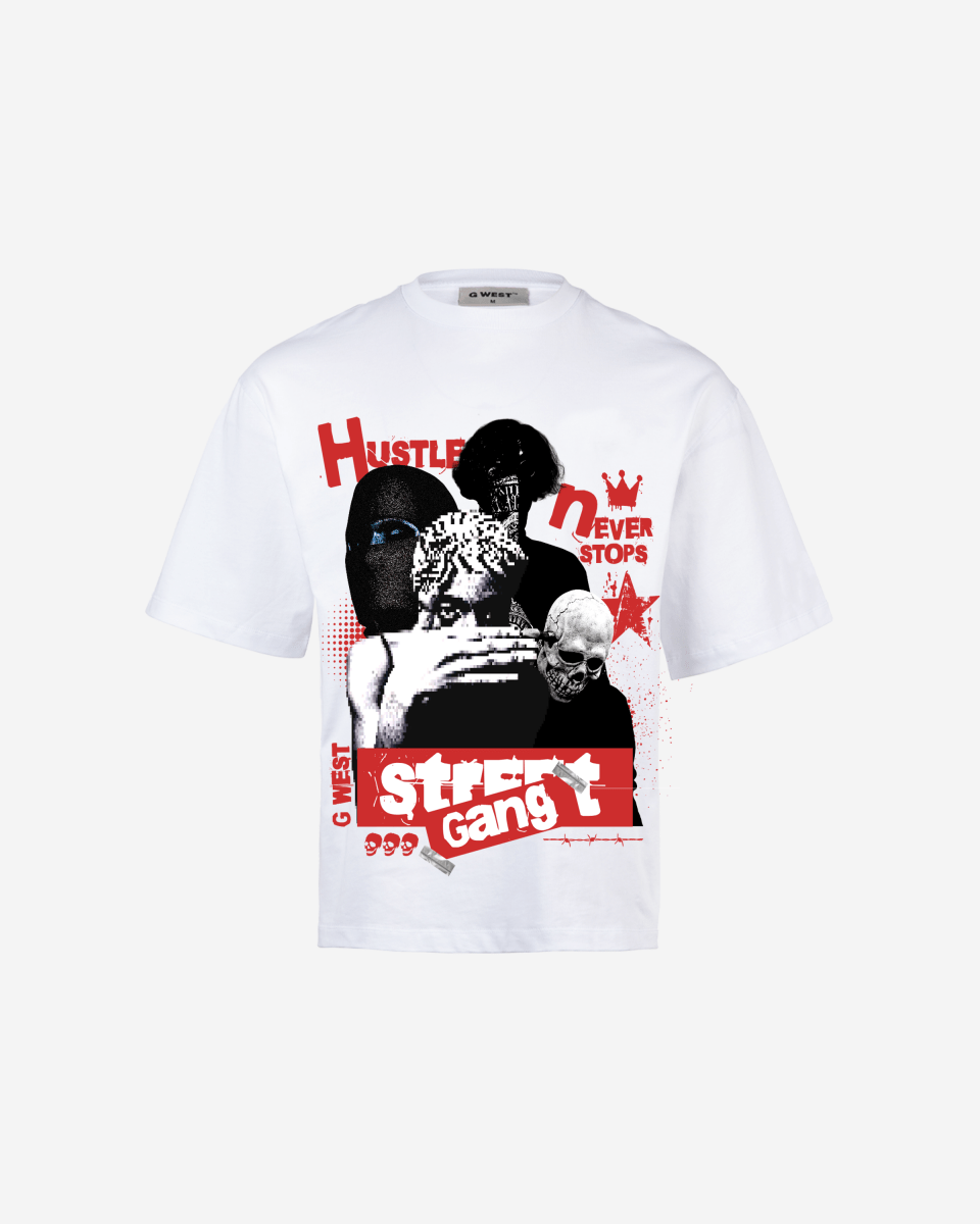 G WEST STREET GANG OVERSIZED T-Shirt Mens