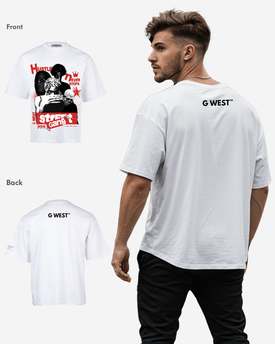 G WEST STREET GANG OVERSIZED T-Shirt Mens