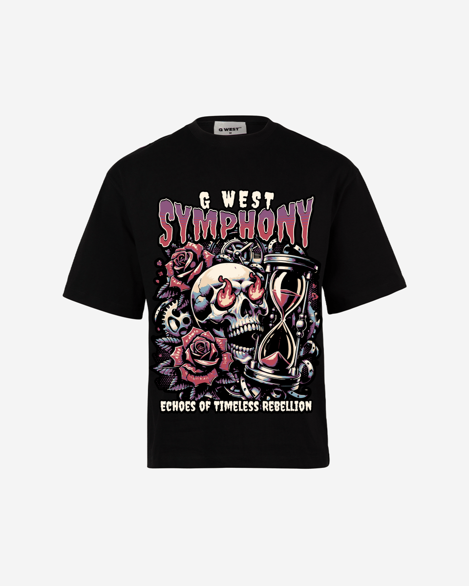 G WEST SYMPHONY Oversized T-Shirt Mens