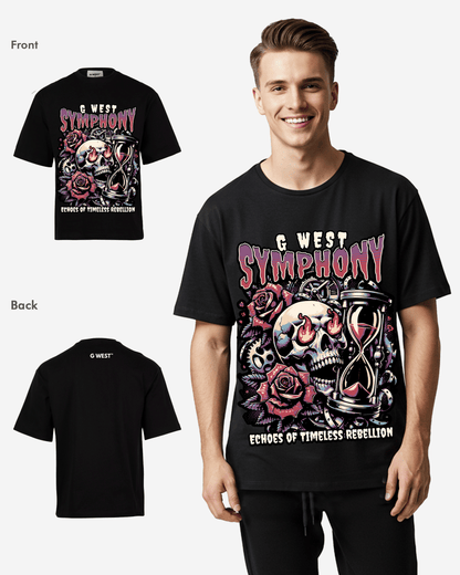 G WEST SYMPHONY Oversized T-Shirt Mens