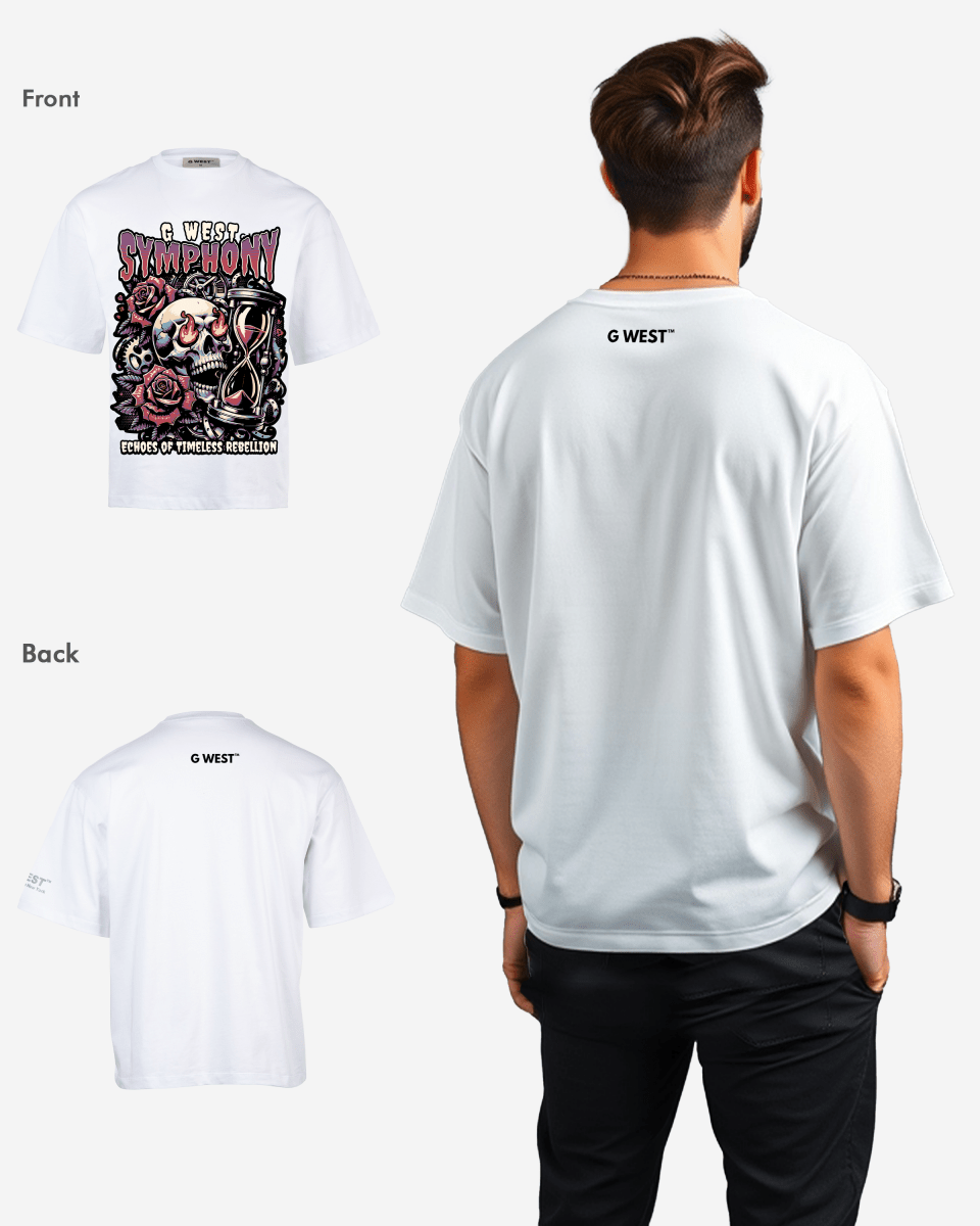 G WEST SYMPHONY Oversized T-Shirt Mens