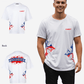 G West Tennessee Blood Arch Logo Oversized T-Shirts
