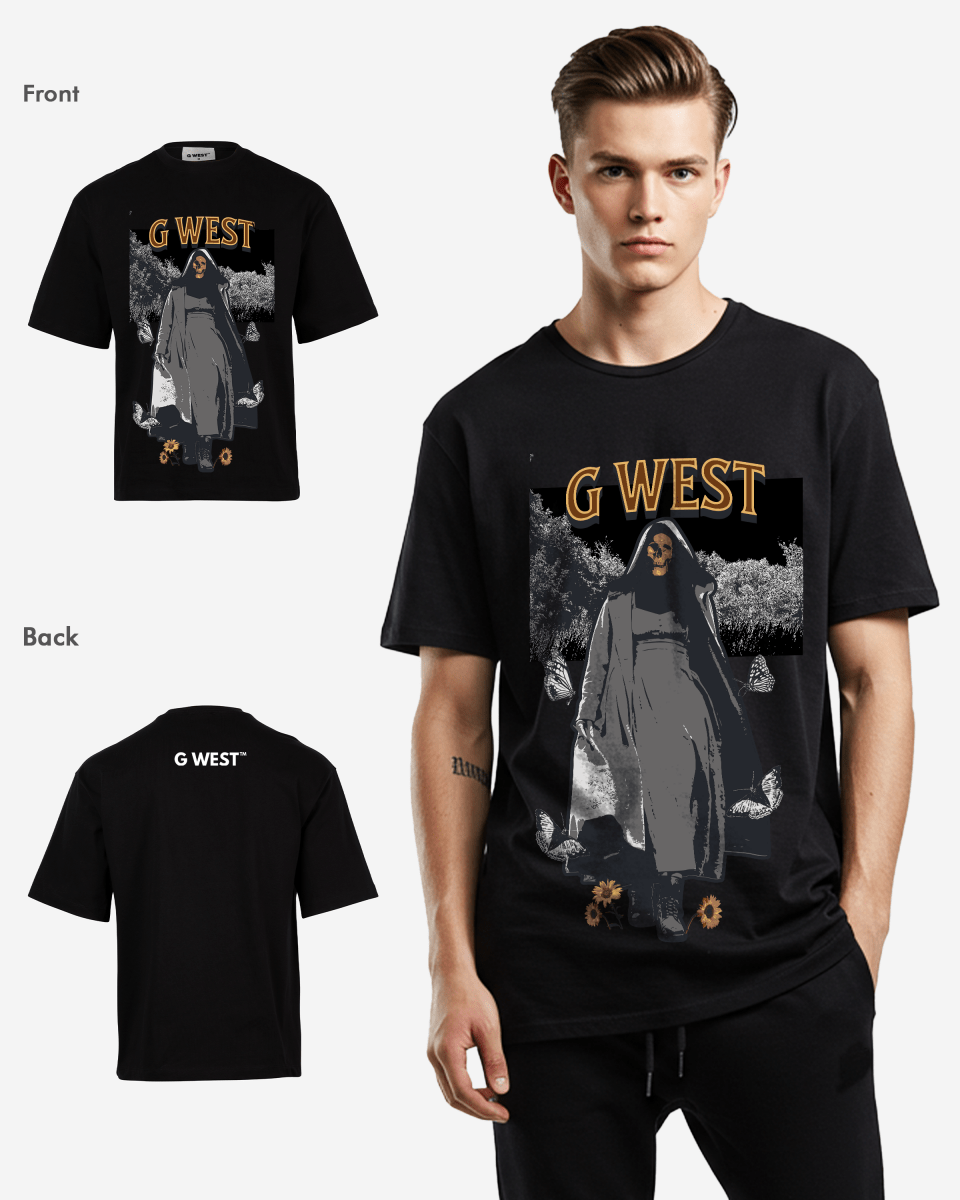 G West the dark blossom OVERSIZED T-Shirt Mens