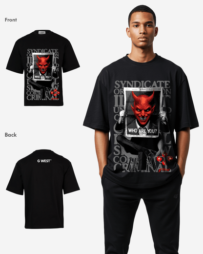 G WEST THE DEVIL SPEAKS OVERSIZED T-Shirt Mens