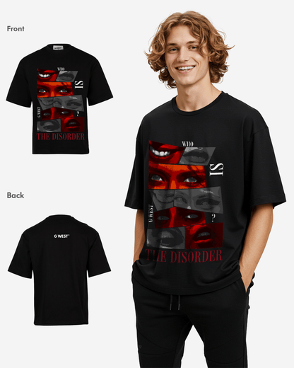 G WEST The DisorderOversized T-Shirt Mens